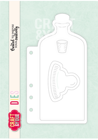 Craft & You Design Bottle Journal Base Dies by Bea (CW410) Craft & You Design Bottle Journal Base Dies by Bea (CW410)
