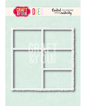 Craft & You Design Layout Old Frame Dies (CW414)