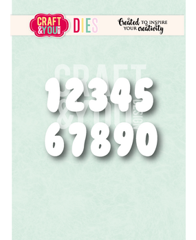 Craft & You Design Bubble Numbers Dies (CW416)