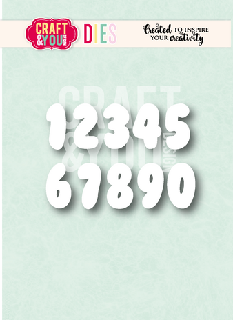 Craft & You Design Bubble Numbers Dies (CW416) Craft & You Design Bubble Numbers Dies (CW416)
