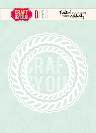 Craft & You Design Rope Frames Dies by Bea (CW419) Craft & You Design Rope Frames Dies by Bea (CW419)