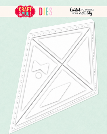 Craft & You Design Kite Base Card Dies (CW421) Craft & You Design Kite Base Card Dies (CW421)
