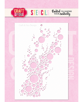 Craft & You Design Bubbles A6 Stencil (SC020)