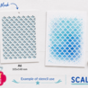 Craft & You Design Scale Pattern A6 Stenci (SC021)
