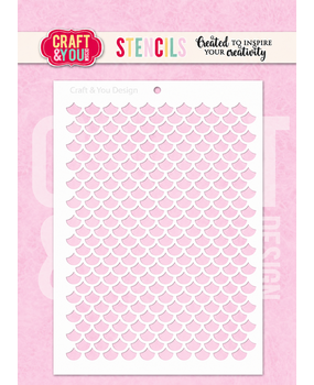 Craft & You Design Scale Pattern A6 Stenci (SC021)