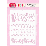 Craft & You Design Waves A6 Stenci (SC022)