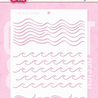Craft & You Design Waves A6 Stenci (SC022)