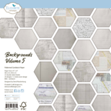 Elizabeth Craft Designs Beautifully Worn 12x12 Inch Patterned Cardstock Backgrounds Volume 5 by Devid Roodenburg (C044)