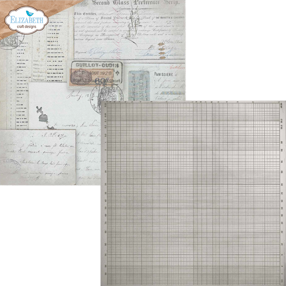 Elizabeth Craft Designs Beautifully Worn 12x12 Inch Patterned Cardstock Backgrounds Volume 5 by Devid Roodenburg (C044) Elizabeth Craft Designs Beautifully Worn 12x12 Inch Patterned Cardstock Backgrounds Volume 5 by Devid Roodenburg (C044)