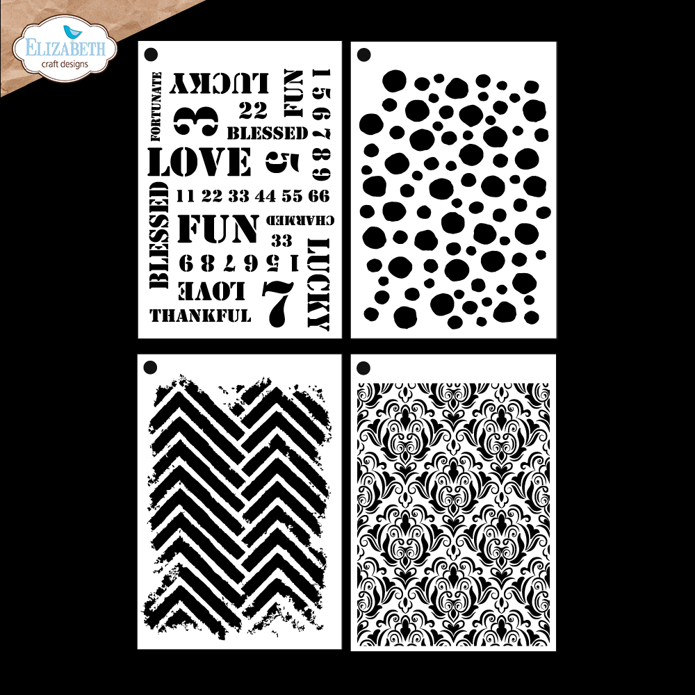 Elizabeth Craft Designs Beautifully Worn Journal Stencils 11 by Devid Roodenburg (S061) Elizabeth Craft Designs Beautifully Worn Journal Stencils 11 by Devid Roodenburg (S061)