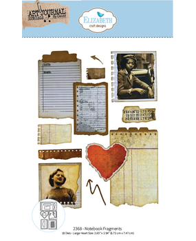 Elizabeth Craft Designs Beautifully Worn Die Notebook Fragments by Devid Roodenburg (2368)