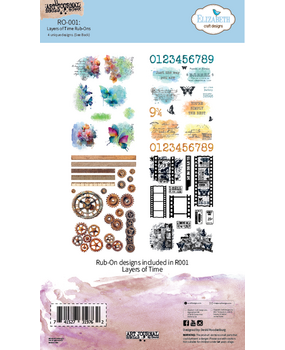 Elizabeth Craft Designs Beautifully Worn Rub-ons Layers of Time by Devid Roodenburg (RO001)