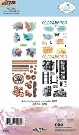 Elizabeth Craft Designs Beautifully Worn Rub-ons Layers of Time by Devid Roodenburg (RO001) Elizabeth Craft Designs Beautifully Worn Rub-ons Layers of Time by Devid Roodenburg (RO001)