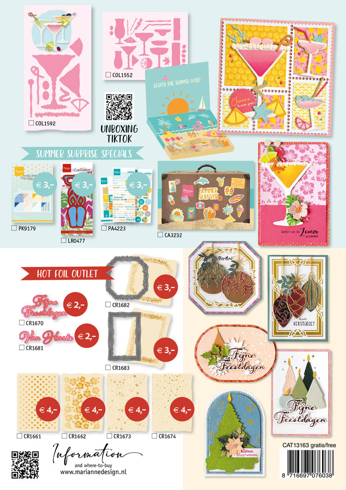 Marianne Design Leaflet The Collection #163 July 2026 (CAT13163) Marianne Design Leaflet The Collection #163 July 2026 (CAT13163)