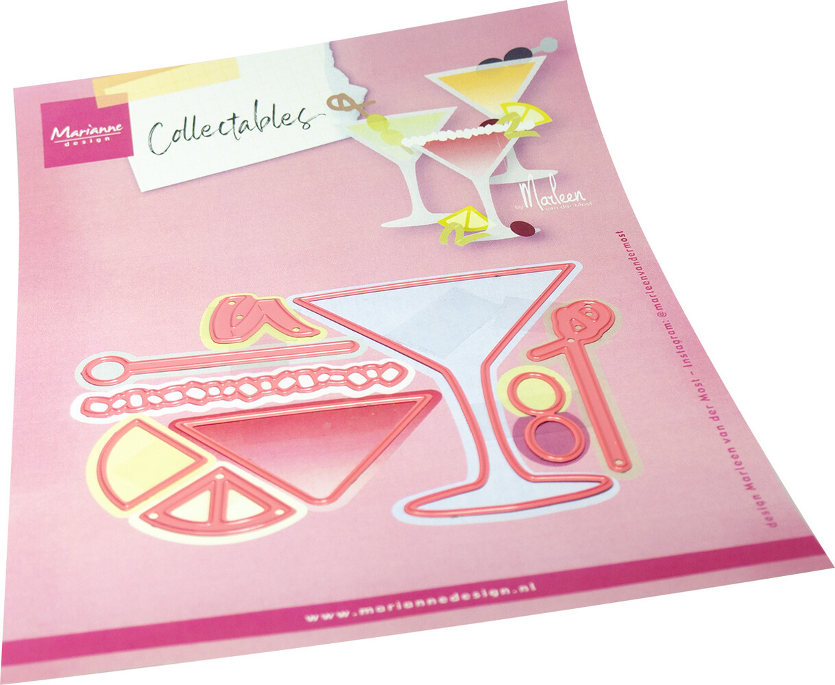 Marianne Design Collectables Martini Glass by Marleen (COL1592) Marianne Design Collectables Martini Glass by Marleen (COL1592)