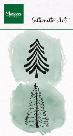 Marianne Design Clear Stamps Silhouette Art Jolly Trees (CS1201)