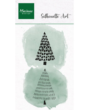 Marianne Design Clear Stamps Silhouette Art Merry Trees (CS1202) Marianne Design Clear Stamps Silhouette Art Merry Trees (CS1202)