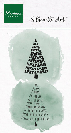 Marianne Design Clear Stamps Silhouette Art Merry Trees (CS1202)