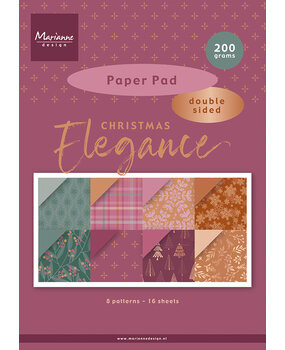 Marianne Design Christmas Elegance A4 Paper Pad (PK9223)