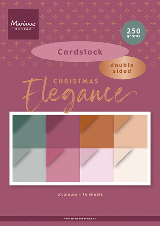 Marianne Design Christmas Elegance A4 Cardstock (PK9224) Marianne Design Christmas Elegance A4 Cardstock (PK9224)