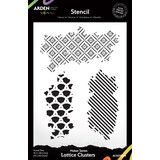 Arden Creative Studio Maker Series 6x8 Inch Stencil Lattice Clusters by Katie Pertiet (ACSST0014)