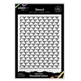 Arden Creative Studio Maker Series 6x8 Inch Stencil Flourished Lattice by Katie Pertiet (ACSST0012)