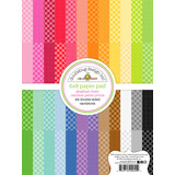 Doodlebug Design Gingham-Linen Rainbow 6x8 Inch Petite Prints Paper Pad (9055)