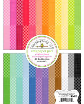 Doodlebug Design Gingham-Linen Rainbow 6x8 Inch Petite Prints Paper Pad (9055) Doodlebug Design Gingham-Linen Rainbow 6x8 Inch Petite Prints Paper Pad (9055)