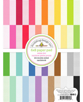 Doodlebug Design Swiss-Dot Rainbow 6x8 Inch Petite Prints Paper Pad (9056) Doodlebug Design Swiss-Dot Rainbow 6x8 Inch Petite Prints Paper Pad (9056)
