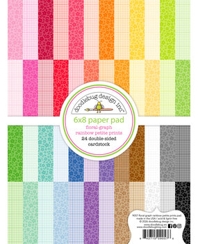 Doodlebug Design Floral-Graph Rainbow 6x8 Inch Petite Prints Paper Pad (9057) Doodlebug Design Floral-Graph Rainbow 6x8 Inch Petite Prints Paper Pad (9057)