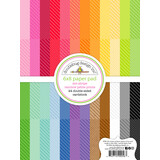 Doodlebug Design Dot-Stripe Rainbow 6x8 Inch Petite Prints Paper Pad (9058)