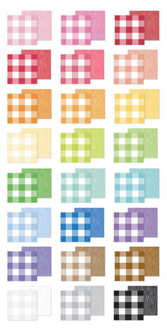 Doodlebug Design Buffalo Check-Wood Grain Rainbow 6x8 Inch Petite Prints Paper Pad (9059) Doodlebug Design Buffalo Check-Wood Grain Rainbow 6x8 Inch Petite Prints Paper Pad (9059)