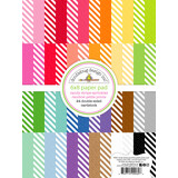 Doodlebug Design Candy Stripe-Sprinkles Rainbow 6x8 Inch Petite Prints Paper Pad (9060)