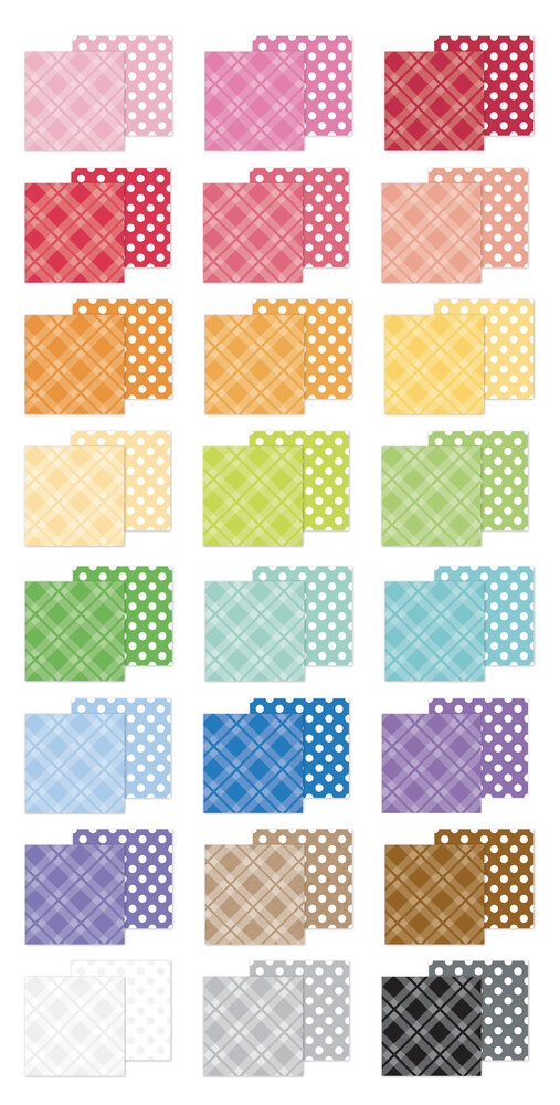 Doodlebug Design Plaid-Polka Dot Rainbow 6x8 Inch Petite Prints Paper Pad (9061) Doodlebug Design Plaid-Polka Dot Rainbow 6x8 Inch Petite Prints Paper Pad (9061)