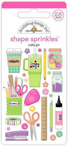 Doodlebug Design Color Me Crafty Crafty Girl Shape Sprinkles (9063) Doodlebug Design Color Me Crafty Crafty Girl Shape Sprinkles (9063)