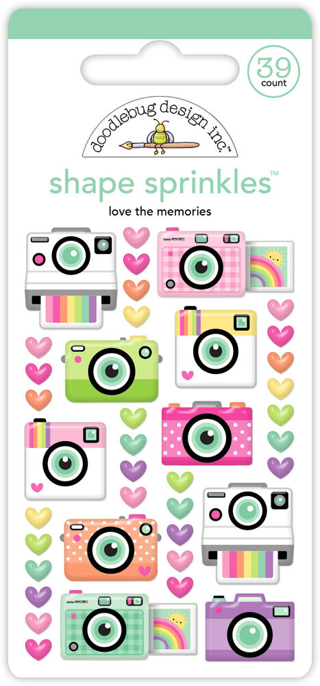 Doodlebug Design Color Me Crafty Love The Memories Shape Sprinkles (9064) Doodlebug Design Color Me Crafty Love The Memories Shape Sprinkles (9064)