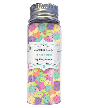 Doodlebug Design Color Me Crafty Itty Bitty Buttons Shakers (9075)