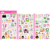 Doodlebug Design Color Me Crafty Mini Icons Stickers (9076)