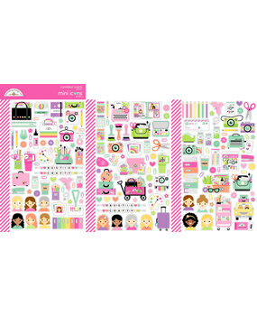 Doodlebug Design Color Me Crafty Mini Icons Stickers (9076)