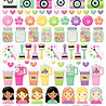 Doodlebug Design Color Me Crafty Puffy Icons Stickers (9077)