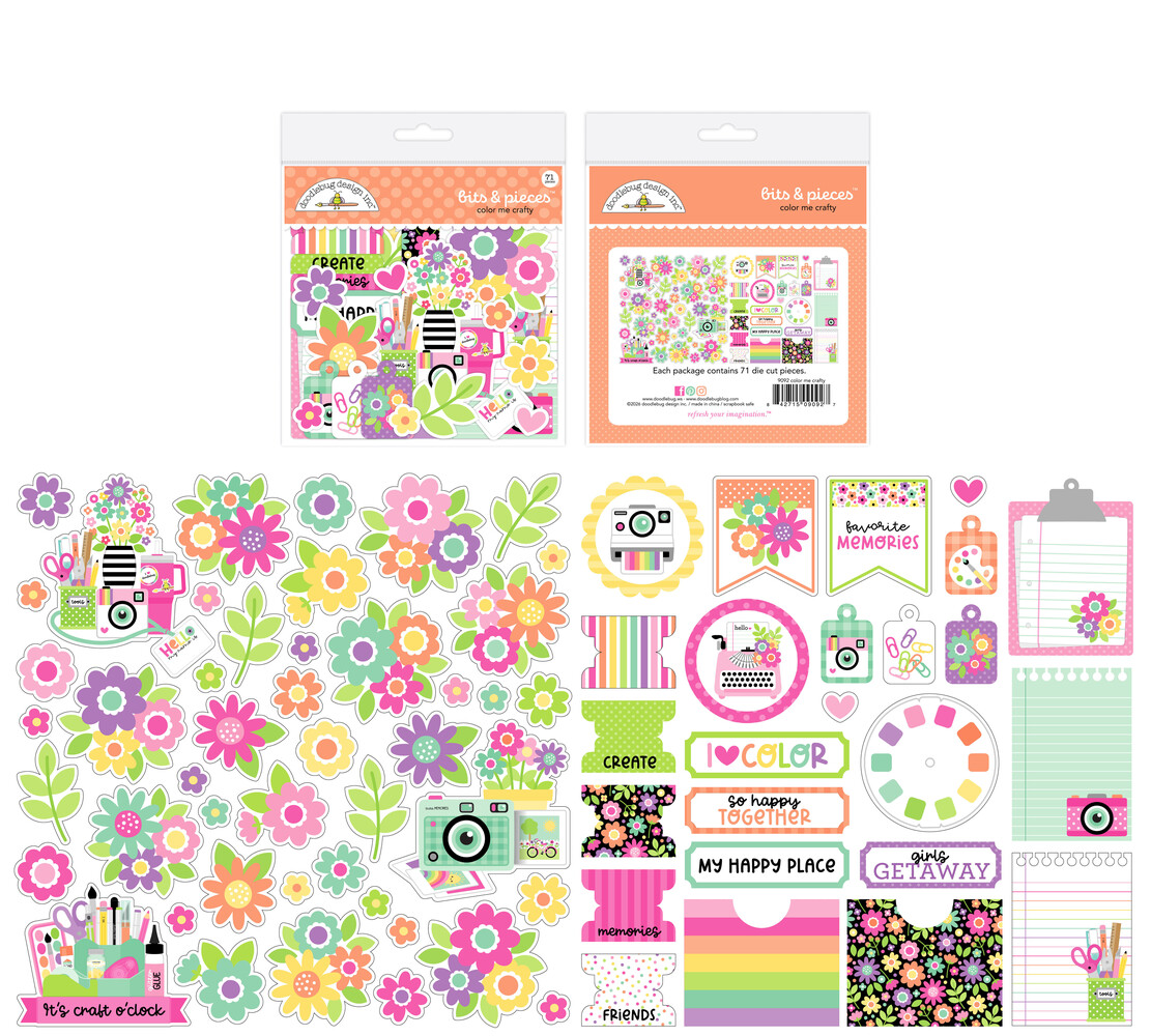 Doodlebug Design Color Me Crafty Bits & Pieces (9092) Doodlebug Design Color Me Crafty Bits & Pieces (9092)