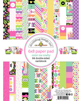 Doodlebug Design Color Me Crafty 6x8 Inch Paper Pad (9094)