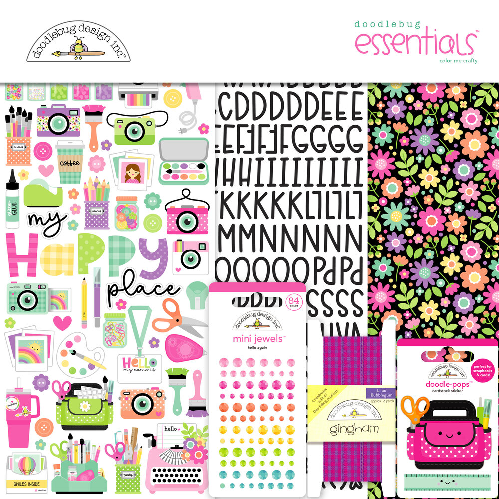 Doodlebug Design Color Me Crafty Essentials Kit (9113) Doodlebug Design Color Me Crafty Essentials Kit (9113)