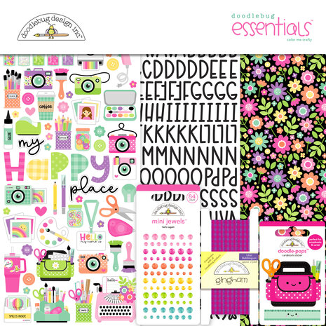 Doodlebug Design Color Me Crafty Essentials Kit (9113) Doodlebug Design Color Me Crafty Essentials Kit (9113)