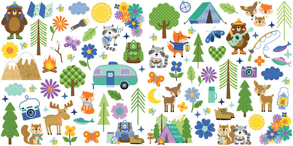 Bella BLVD Adventure Awaits Ephemera Icons (BB3234)