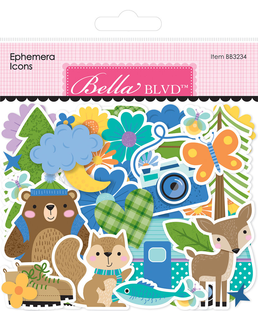 Bella BLVD Adventure Awaits Ephemera Icons (BB3234)