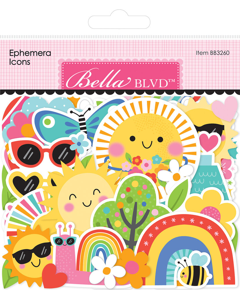 Bella BLVD Walking on Sunshine Ephemera Icons (BB3260)