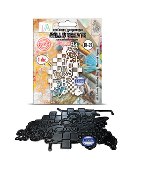 Aall and Create Cell Figures Die-Cutting Die Set Checkered Figures by Bipasha Bk (AALL-DI-022)