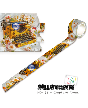 Aall and Create Story Ahead 25mm 10m Washi Tape Chapters Ahead by Autour De Mwa & Co (AALL-MT-158) Aall and Create Story Ahead 25mm 10m Washi Tape Chapters Ahead by Autour De Mwa & Co (AALL-MT-158)