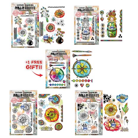Aall and Create Lovely Couleurs A6 Stamp Bundle by Azoline (AALL-PCK-AZ001) Aall and Create Lovely Couleurs A6 Stamp Bundle by Azoline (AALL-PCK-AZ001)